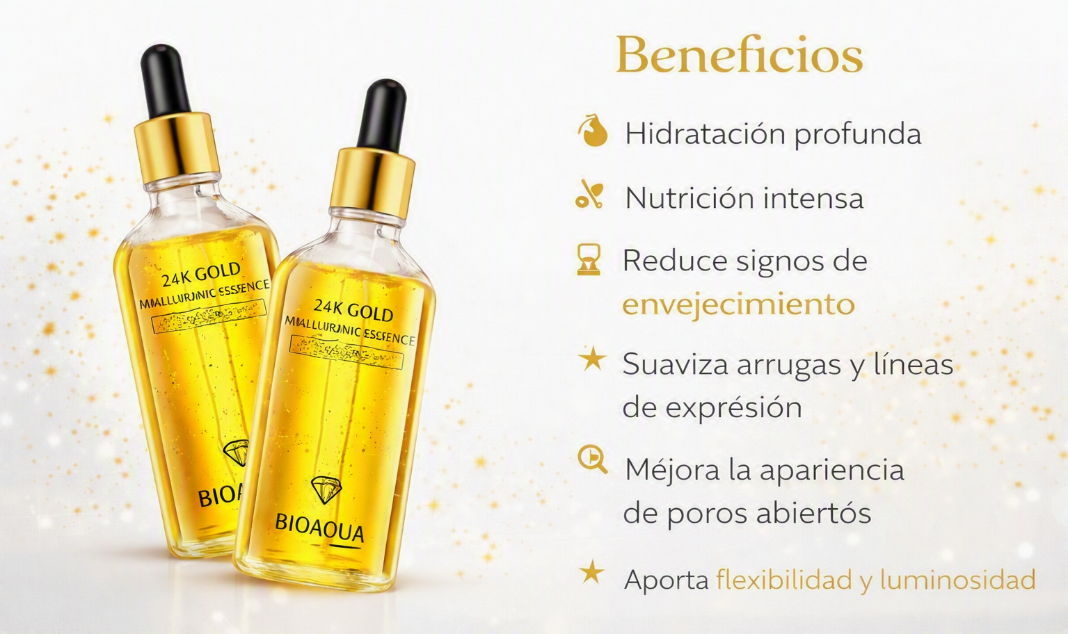 Sérum 24K Gold Oro Bioaqua x2