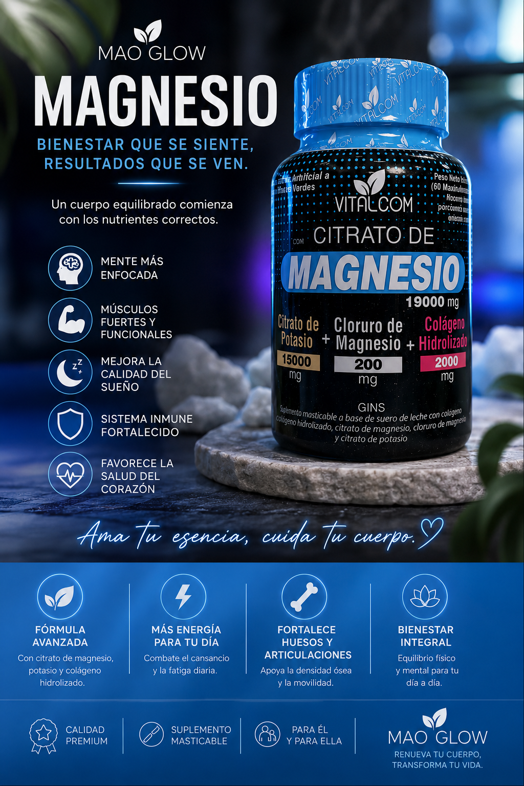 Magnesio Gin Citrato x 60