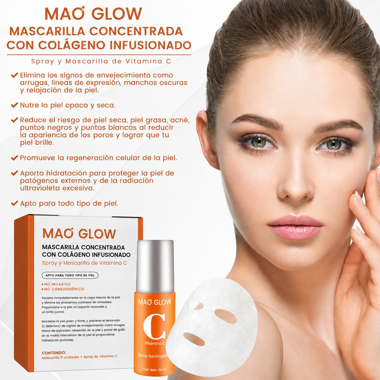 COLAGENO MASCARILLA VITAMINA C CONCENTRADO